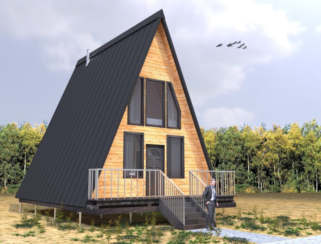 Дом-шалаш: проекты и особенности эксплуатации треугольного А-образного дома